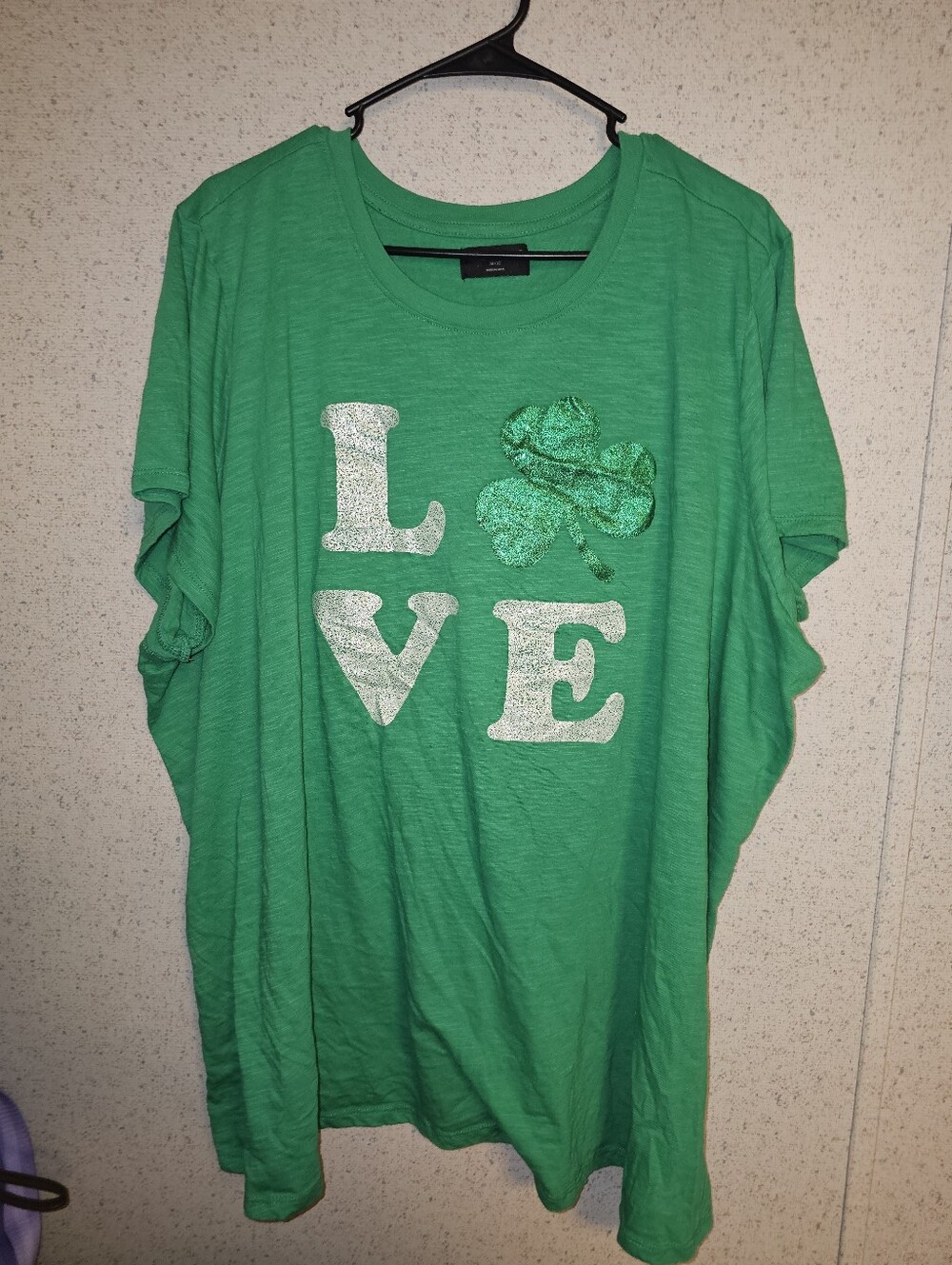 Green LOVE Clover Graphic Tee Lane Bryant
